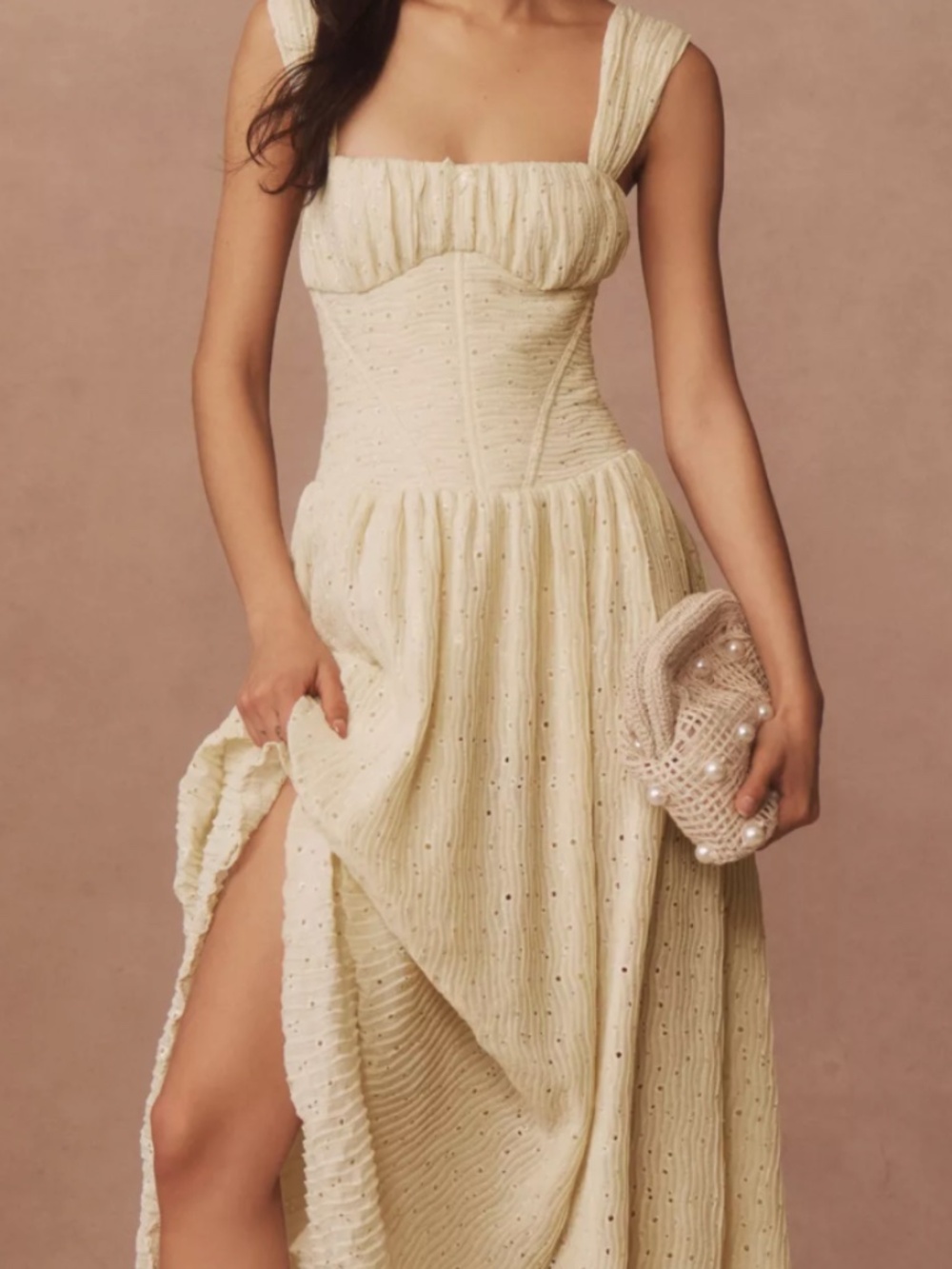 NWT For Love & Lemons Erika Bustier Maxi Dress Size Large